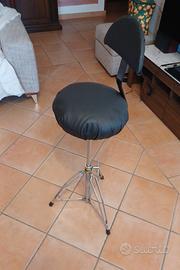 Sgabello alto con schienale