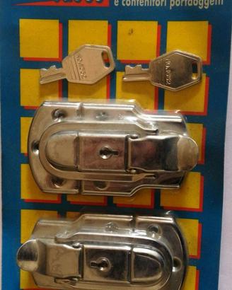 2 Chiusure a leva con chiave per Baule