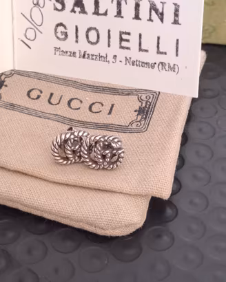 orecchini argento  Gucci  autentic 