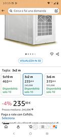 gazebo 3x2 usato solo la scorsa