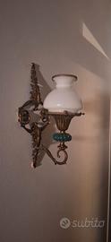 2 appliques da parete in ottone