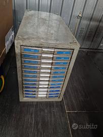 SCHEDARIO CASSETTIERA KARDEX VINTAGE ANNI 70