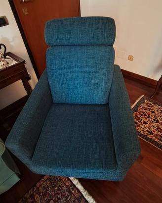 poltrona blue petrolio
