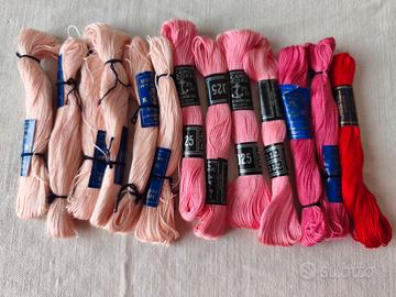 13 matassine da ricamo 