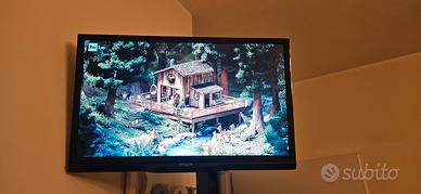 Tv led dvb 22 pollici philips con braccio tv