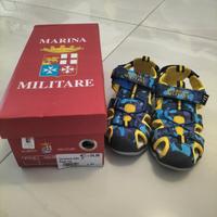 sandali chiusi bicolor per bambini marina militare