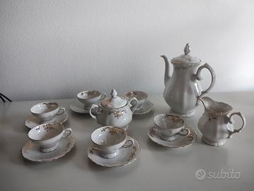 servizio da caffè in porcellana di Bavaria