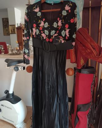 abito grandi occasioni vintage raso inserti prez