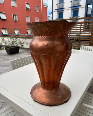Vaso in rame portaombrelli o vaso da terra