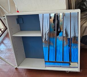 Mobile per bagno con specchiera scorrevole
