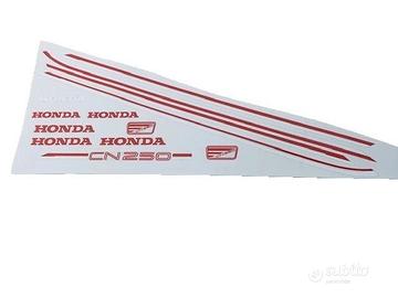 KIT ADESIVI HONDA CN 250 ROSSO BIANCO INF AUFKLEBE