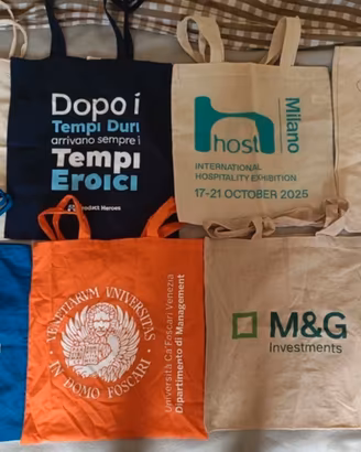 Set lotto 8 tote bags