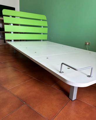 Letto singolo verde e bianco – Bello, pratico e su