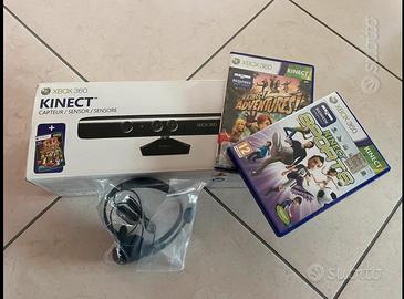 kinect per xbox 360 + giochi xbox