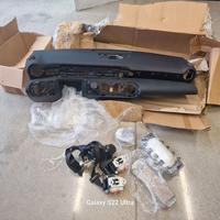 KIT AIRBAG MERCEDES CLA W117 PELLE CUCITURE ROSSE