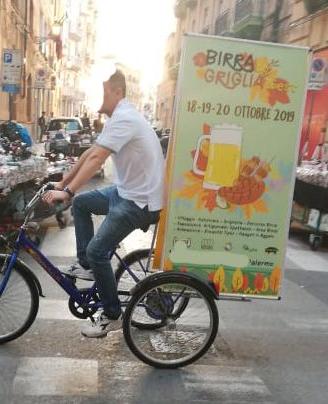 triciclo vela pubblicitario