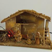 Capanna Natalizia con luci