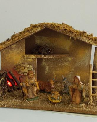 Capanna Natalizia con luci