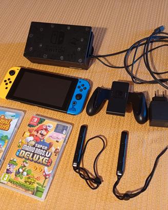 Nintendo Switch V1 (Schermo Perfetto) + 2 Giochi