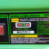 Generatore di corrente BDL 2500 CX GEMCO