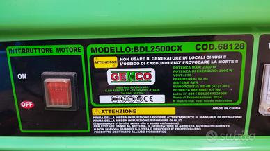 Generatore di corrente BDL 2500 CX GEMCO