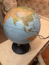 abat jour mappamondo illuminato diametro 30 cm