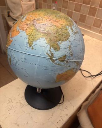 abat jour mappamondo illuminato diametro 30 cm