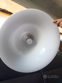 Lampadario bianco cappello da strega “ diametro 52