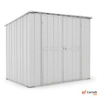 Casetta in lamiera box Acciaio 231x175 bianco