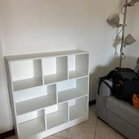 Libreria Scaffale Espositore Bianca con 3 Ripiani