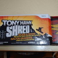 BUNDLE COME NUOVO WII TONY HAWK SHRED SKATE & SNOW
