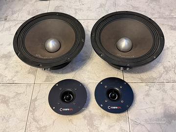Casse car audio 2 woofer spl 25cm+2 tweeter CIARE