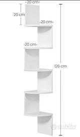 Mensola angolare da muro