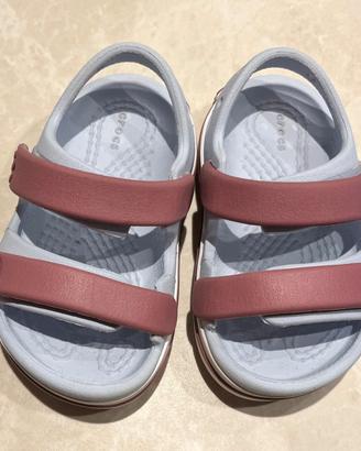 Sandali Crocs Bambina C4 Blu Ghiaccio/Guava
