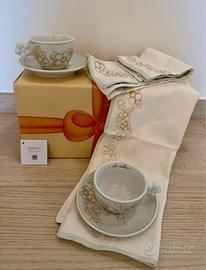 Set 2 tazze THUN cappuccino con tovagliette