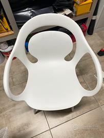 Sedie bianche.  (6pz) mai usate