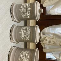 Barattoli  porcellana cucina Shabby