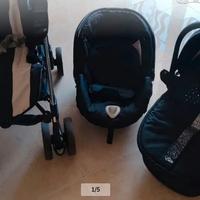 TRIO CAM FIOCCO BLU PERFETTO compreso passeggino,n