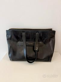 Tote bag porta pc Piquadro Blue Square in pelle