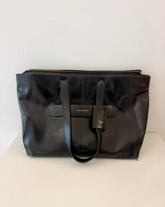 Tote bag porta pc Piquadro Blue Square in pelle