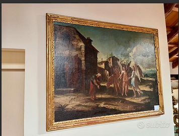 MAESTOSOeANTICOdipintoOLIO"ABRAMOconANGELI"del'700