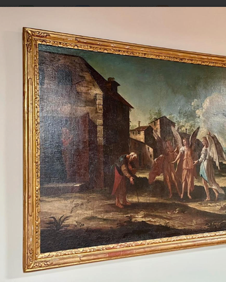 MAESTOSOeANTICOdipintoOLIO"ABRAMOconANGELI"del'700