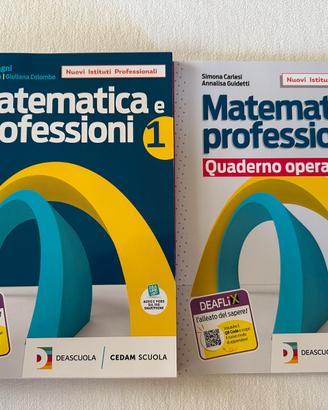 Libro Matematica e Proffessioni+quad ope. Nuovi!!