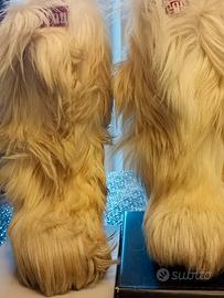 scarponi donna da neve in vera capra