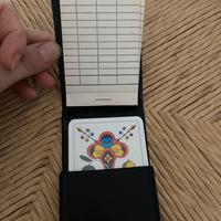 Scopa carte portatile con blocchetto