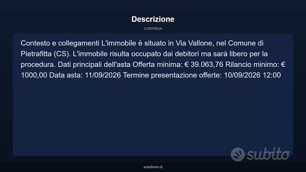 Appartamento – CS, Cosenza - Altro
