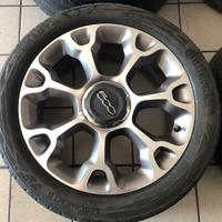 Cerchi in lega 17 originali Fiat 500L con gomme