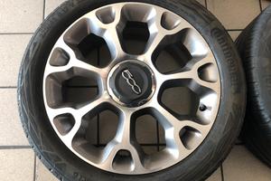 Cerchi in lega 17 originali Fiat 500L con gomme