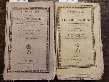 Libri antichi 1818-1819 Collezione delle Leggi