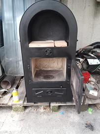 Stufa a legna 8 kW revisionata - uscita fumi 13/15